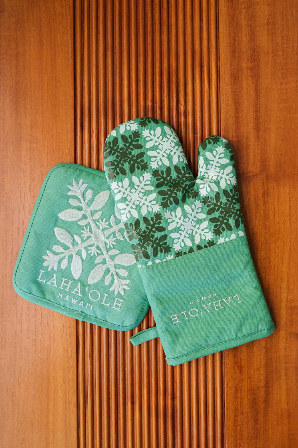 Green and Brown Heavy Duty Knit Felted Wool Oven Mitt Set, Knit Felted Oven  Mitts, Wool Oven Glove Set, 7th Anniversary Gift