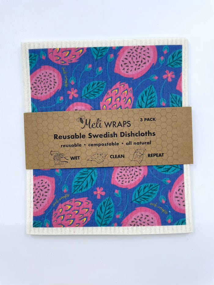 Swedish Dish Cloth - Purple Papaya – Valia Honolulu