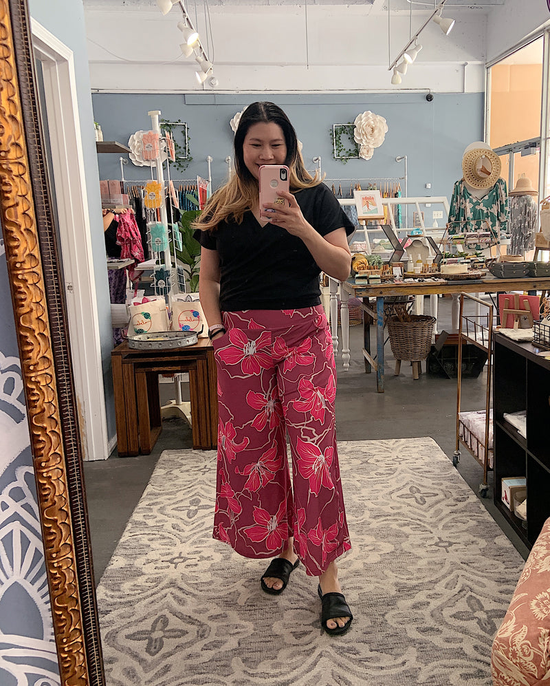 Tessa Cropped Pant in Orchid Bauhinia