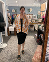 Midori Kimono Cardigan in Mandarin Bauhinia