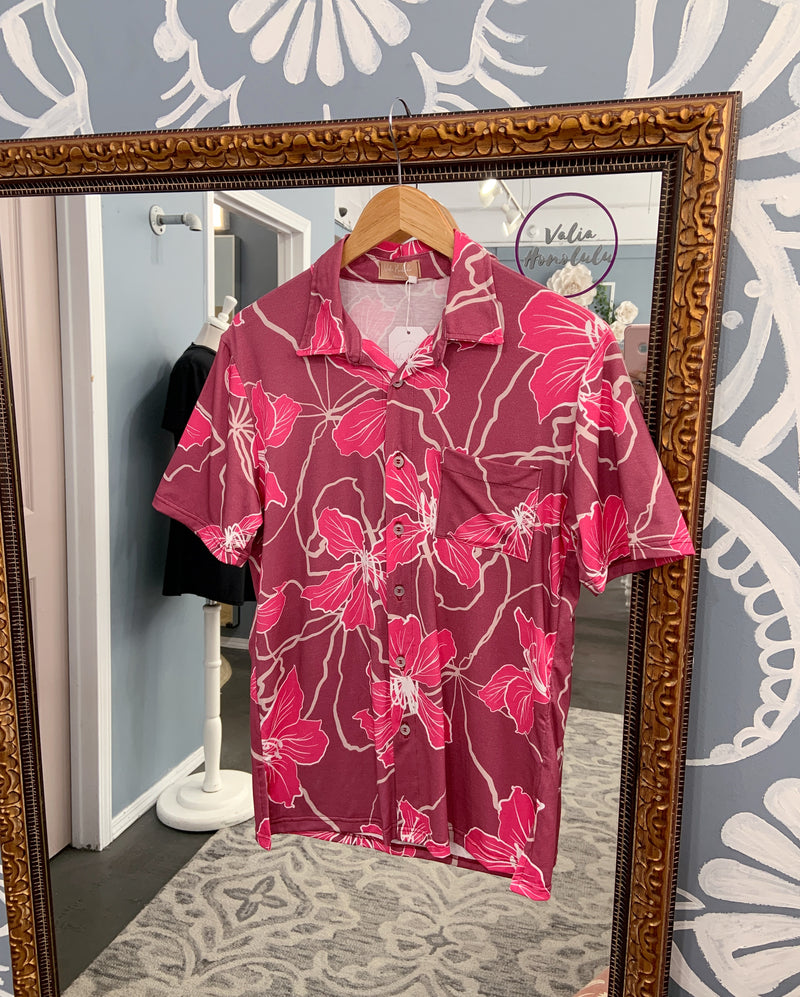 Manoa Men's Aloha Shirt in Orchid Bauhinia