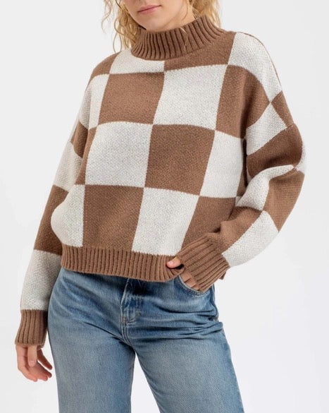 Liv Checkered Sweater