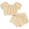 Ava + Oliver Bibs Isla Set in Mustard Stripe Isla Set in Mustard Stripe | Ava + Oliver at Valia Honolulu  Valia Honolulu