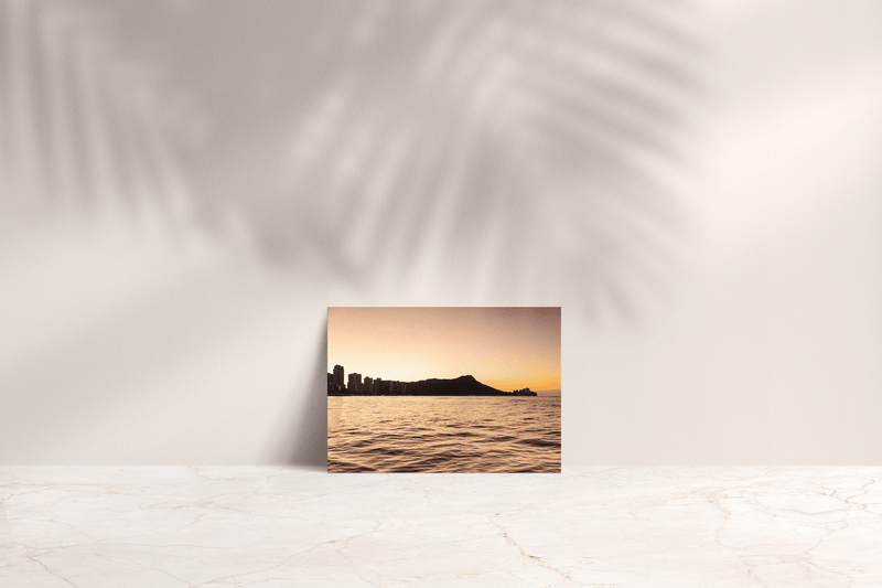 Butterfly in the Wind Home Sunrise Silhouettes Note Card Valia Honolulu