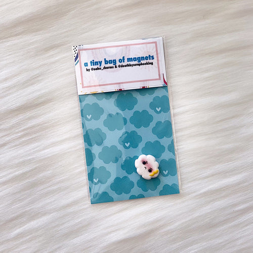 Death By Scrapbooking Gift Angry Cute Cloud Magnet Angry Cute Cloud Magnet | Valia Honolulu  Valia Honolulu
