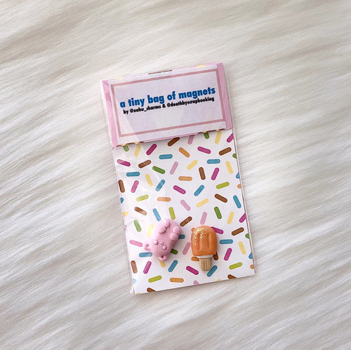 Death By Scrapbooking Gift Gummy Bear & Ice Cream Magnet Set Gummy Bear & Ice Cream Magnet Set | Valia Honolulu  Valia Honolulu