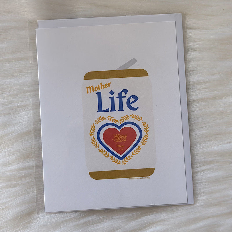 Death By Scrapbooking Gift Mother Life Greeting Card Mother Life | Unique Handmade Greeting Cards | Valia Honolulu Valia Honolulu
