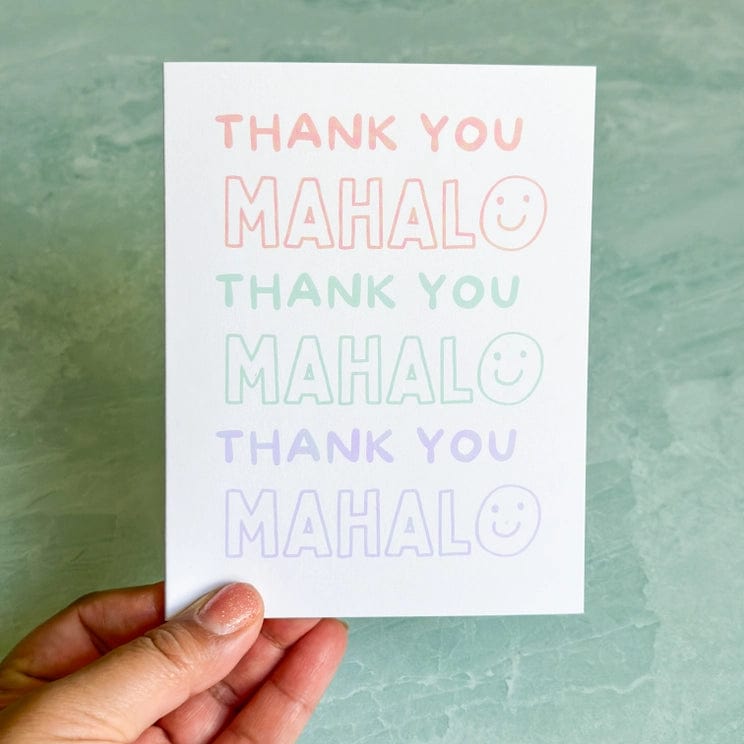 Design Jord Gift Happy Mahalo Greeting Card Happy Mahalo Greeting Card | Single Sploot at Valia Honolulu Valia Honolulu