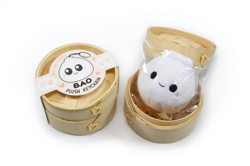 Emii Creations Ornament Tiny Bao Plush Keychain Tiny Bao Plush Keychain | Emii Creations at Valia Honolulu Valia Honolulu