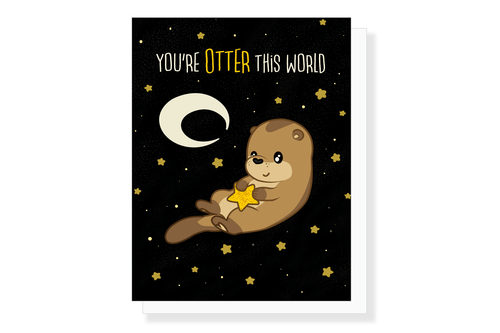 Emii Creations Stationary Otter This World Card Otter This World Card | Emii Creations at Valia Honolulu Valia Honolulu