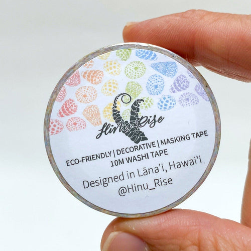 Hinu Rise Stationary Rainbow Shells Washi Tape Rainbow Shells Washi Tape | Hinu Rise at Valia Honolulu Valia Honolulu