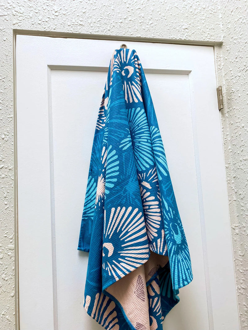 Opihi Blue Beach Towel