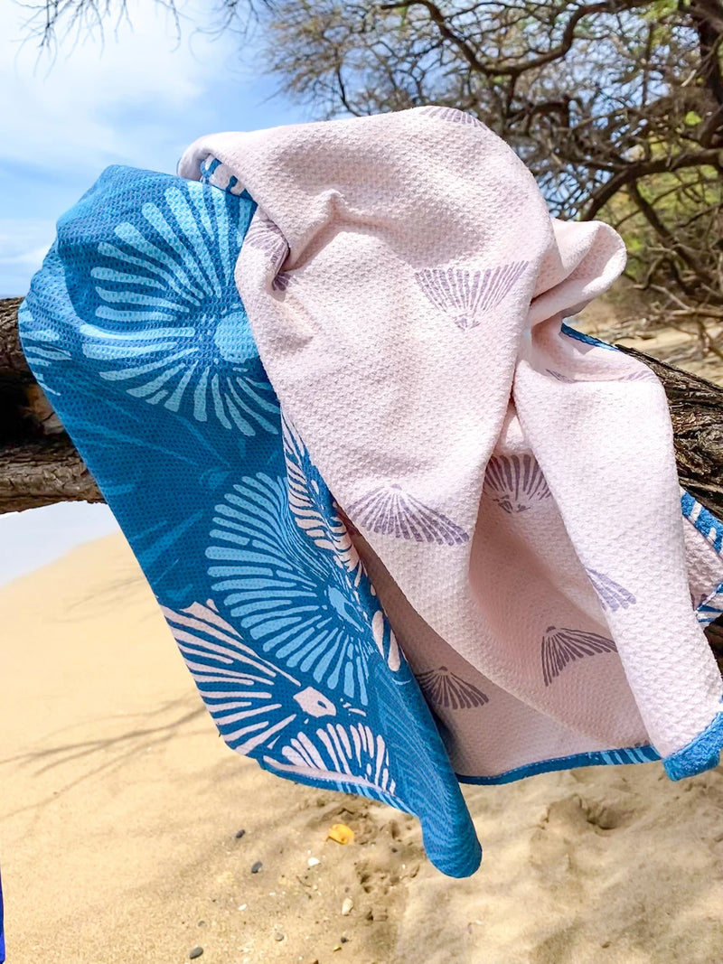 Opihi Blue Beach Towel