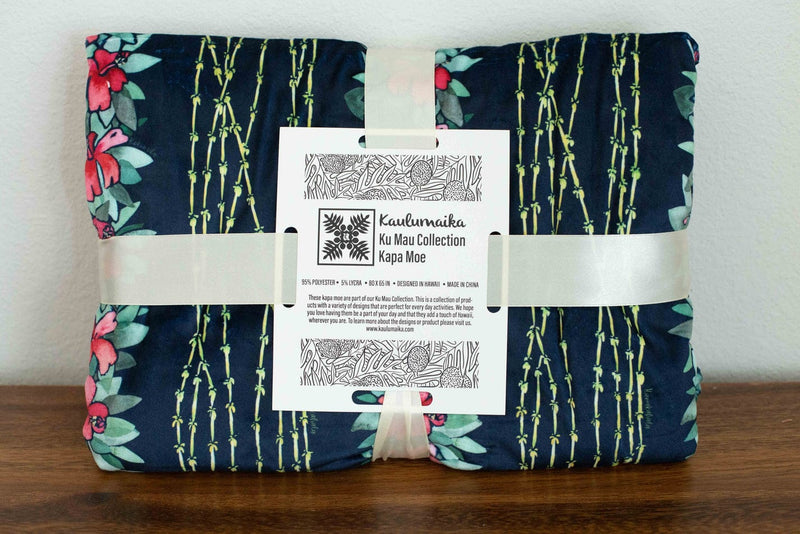 Kaulumaika Swaddling Blankets Swaddle Blanket in Kokio Ula & Kamakahala Swaddle Blanket in Kokio Ula & Kamakahala | Kaulumaika at Valia Honolulu Valia Honolulu