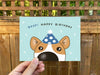 Kela Designs Gift Birthday Boop Corgi Greeting Card Birthday Boop Corgi Greeting Card | Single Sploot at Valia Honolulu Valia Honolulu