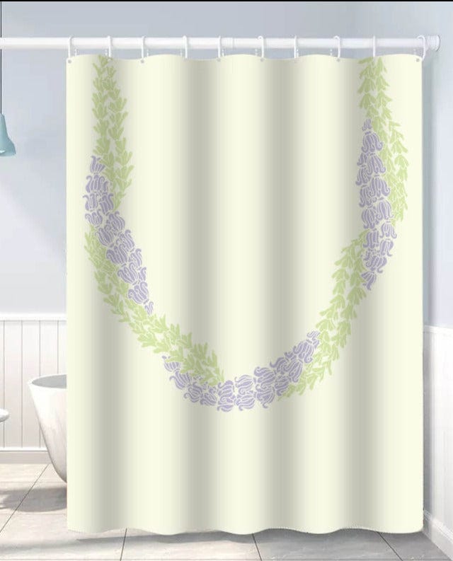 Mahina Made Home Shower Curtain in Lei Pili Shower Curtain in Kalo l Mahina Made l Valia Honolulu Valia Honolulu