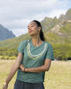 Mahina Made t-shirt Lei Awapuhi Women's Tee in Malu Valia Honolulu
