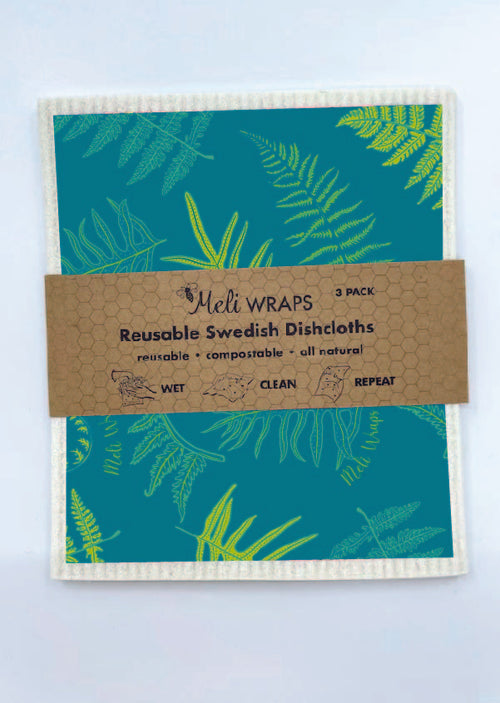 Meli Wraps Home Swedish Dish Cloth - Fern Valia Honolulu