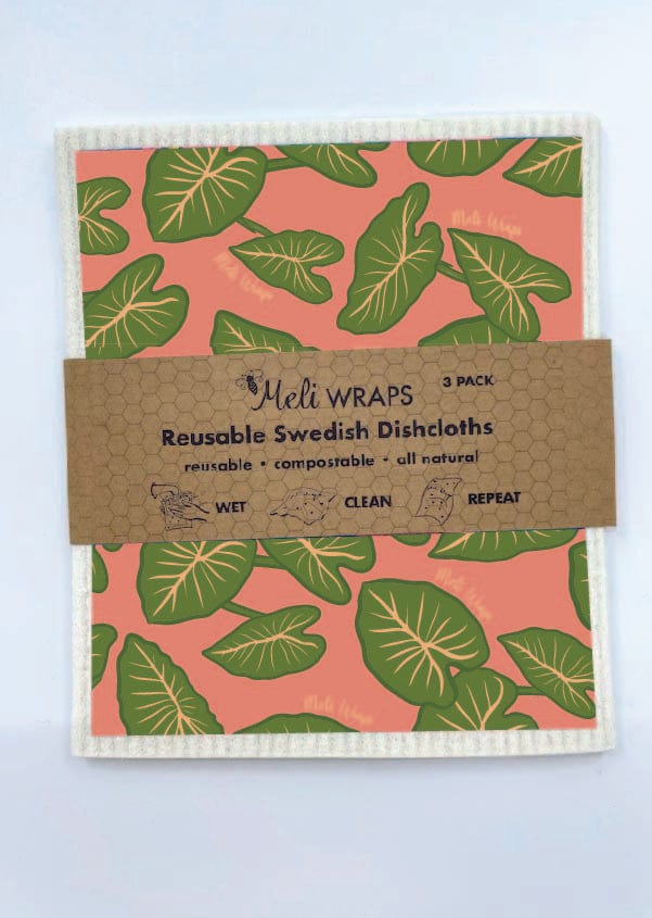 Meli Wraps Home Swedish Dish Cloth - Kalo Valia Honolulu