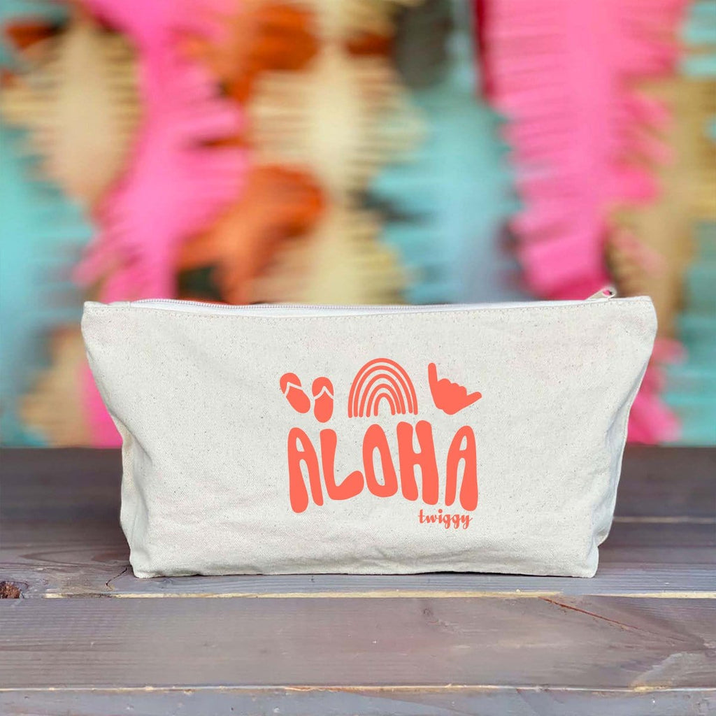Aloha Kine Tingz Pouch in Coral