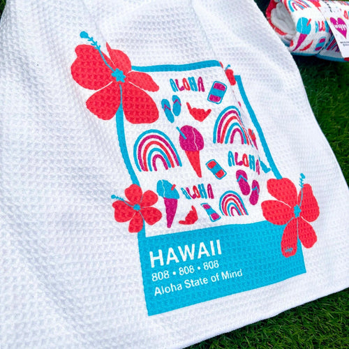Twiggy Hawaii Towels Aloha Kine Tingz Kitchen Towel Aloha Kine Tingz Kitchen Towel | Twiggy Hawaii at Valia Honolulu Valia Honolulu