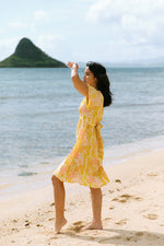 Yireh Dress Brynn Dress in Tropical Garden Brynn Dress in Indigo | YIREH | An ethically conscious clothing brand Valia Honolulu