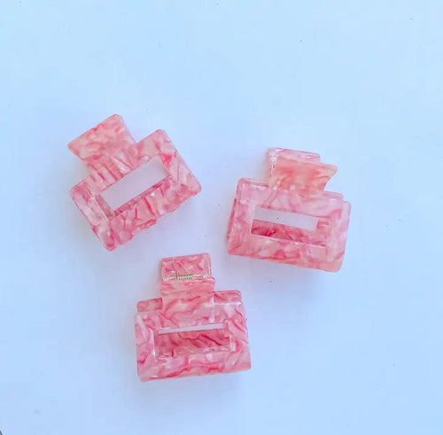 Blush & Bubbly Hair Accessory Acetate Pink Claw Clip Valia Honolulu