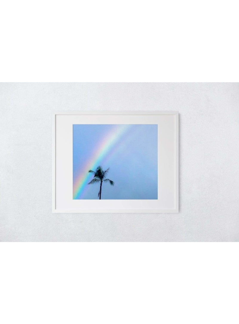 Butterfly in the Wind Home Rainy Rainbow Art Print (5 x 7) Valia Honolulu