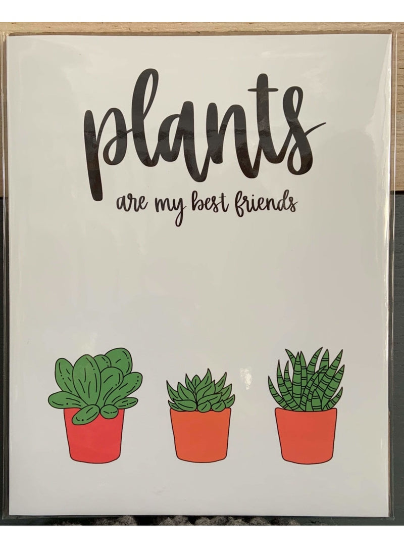 Cassi Essentials Gift Plants Are My Best Friends Art Print - Succulents Valia Honolulu