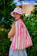 Citadine Handbag Pua Kenikeni Pink Reusable Giant Bag Valia Honolulu