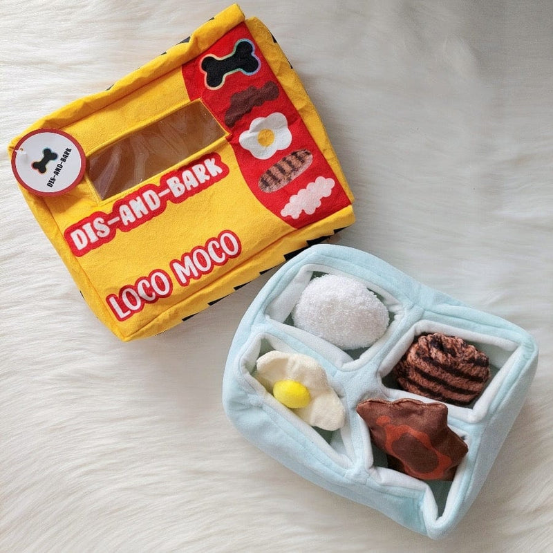 Dis-and-Bark Pet 5-in-1 Loco Moco Dog Toy Valia Honolulu