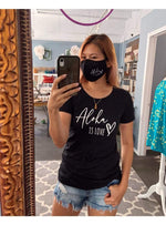 DYY Creations t-shirt Aloha is Love Women's Tee Aloha is Love Women's tee - Adult graphic t-shirt Valia Honolulu