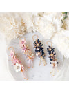 Haru Palette Jewelry Beaded Wisteria Earrings Leather Earrings | Beaded Wisteria Earrings | Haru Palette at Valia Honolulu Valia Honolulu