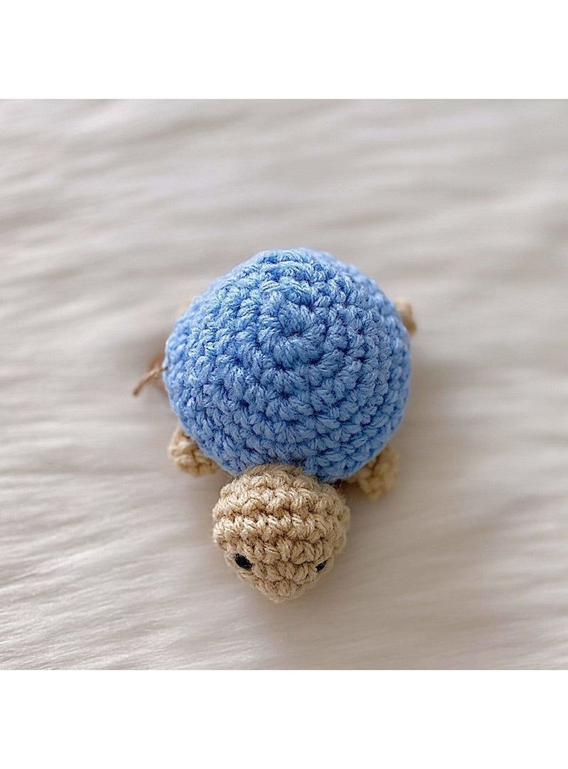 Knits And Knots By AME Gift Blue Baby Turtle Amigurumi Baby Turtle Amigurumi | Crocheted Figurines Valia Honolulu