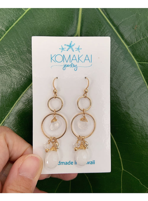 Komakai Jewelry Jewelry Barbados II Cluster Earrings Barbados II Cluster Earrings | Dainty Handmade Jewelry | Valia Honolul Valia Honolulu