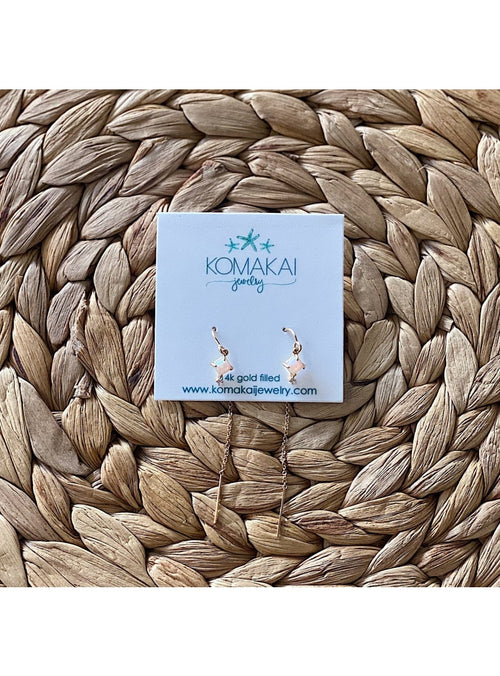 Komakai Jewelry Jewelry Opal Threader Earrings Opal Threader Earrings | Dainty Gemstone Jewelry | Valia H Valia Honolulu