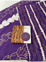 Laha’ole Home Pikake Lei Tea Towel in Purple Valia Honolulu