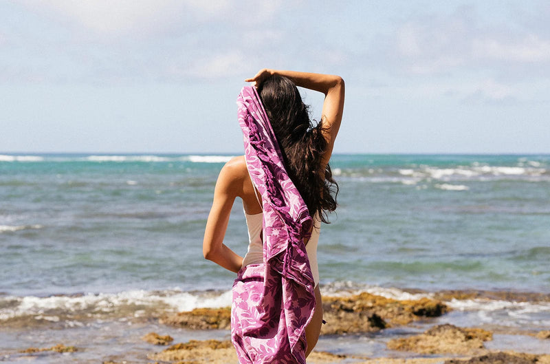 Laha’ole Home Quilt Turkish Towel Valia Honolulu
