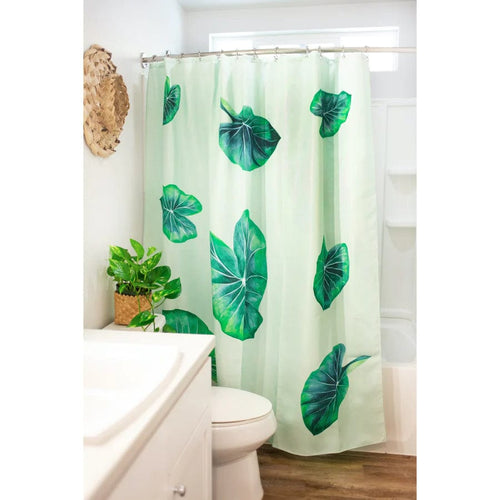 Mahina Made Home Shower Curtain in Kalo Shower Curtain in Kalo l Mahina Made l Valia Honolulu Valia Honolulu