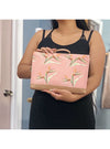 Ocean's End Handbag Wristlet in Pink Paradise Ocean's End Wristlet in Pink Paradise | Valia Honolulu Valia Honolulu