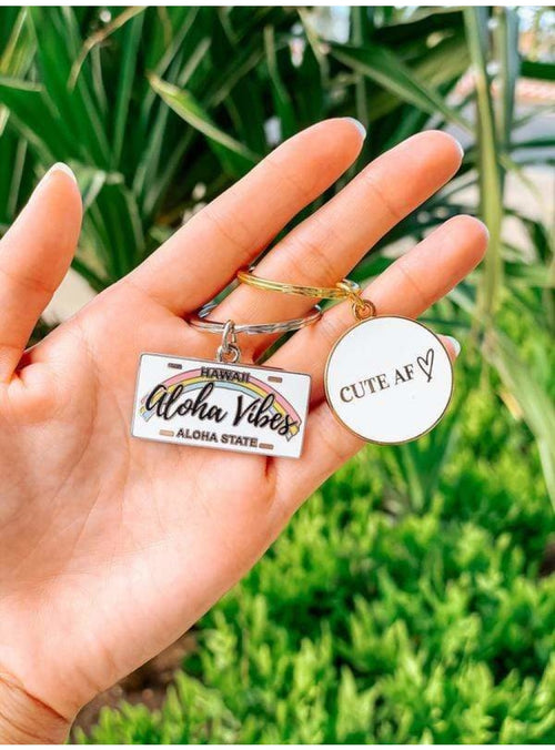 Ports + Paws Pet Hawaii Vibes Keychain / Dog Charm Valia Honolulu