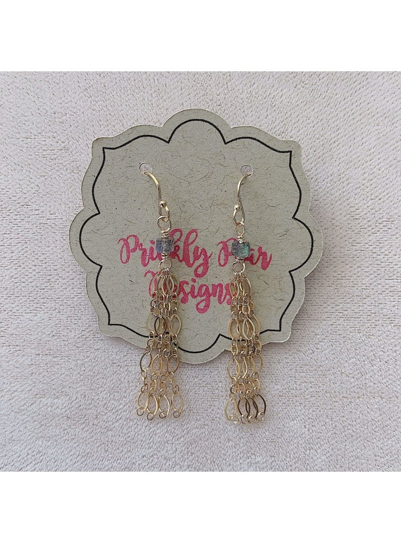 Prickly Pear Designs Jewelry GF Labradorite Earrings Labradorite Earrings | Unique Handmade Gemstone Jewelry | Valia Ho Valia Honolulu