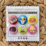 Tiny Hearts Gift Local Treats Tiny Hearts Magnet Set Foodie Magnets | Handmade Fridge Magnets | Tiny Hearts Valia Honolulu