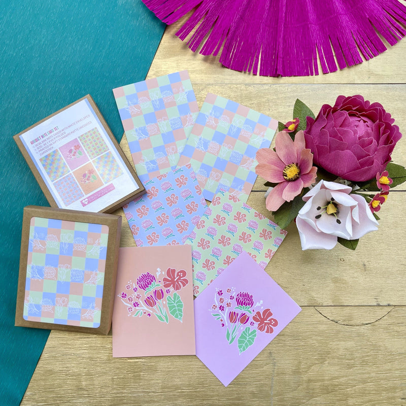 Twiggy Hawaii Stationary Bouquet Note Card Set Bouquet Note Card Set | Twiggy Hawaii at Valia Honolulu Valia Honolulu