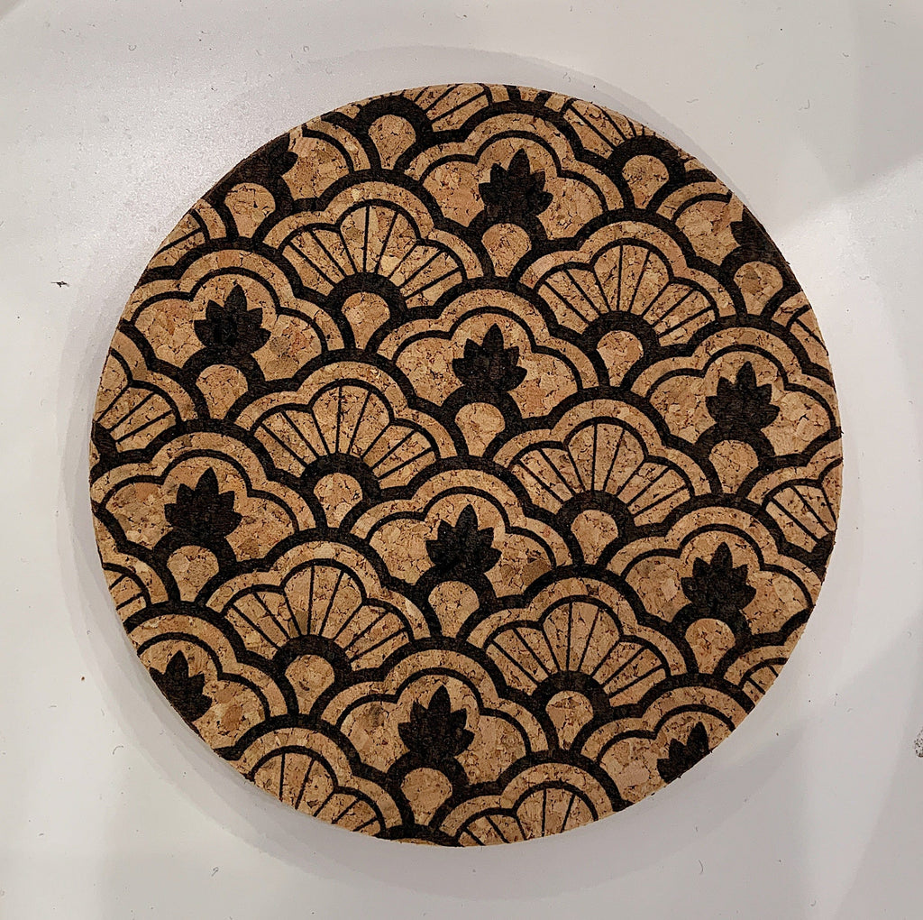 Cork Coaster in Monstera Love