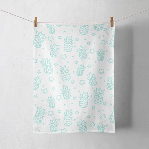 Workshop 28 Home Turquoise Pineapple Confetti Cotton Dishcloth Pineapple Confetti Cotton Dishcloth | Workshop 28 at Valia Honolulu Valia Honolulu