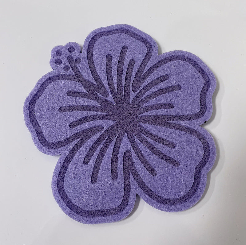 Workshop 28 Home Wisteria Hibiscus Felt Coaster Hibiscus Felt Coaster | Workshop 28 at Valia Honolulu Valia Honolulu