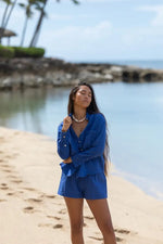Yireh Dress A La Mode Button-Up in Kai A La Mode Button-Up in Kai | YIREH | An ethically conscious clothing brand Valia Honolulu